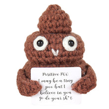 Load image into Gallery viewer, Funny Crochet Potatowith Positivity Affirmation Card
